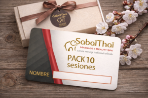 "Sabai Thai PACK x10 sessions de massatge (60min)"